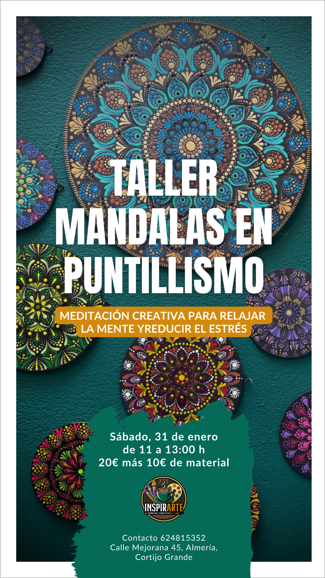 Mini Taller - Mandalas en puntillismo - para principiantes
