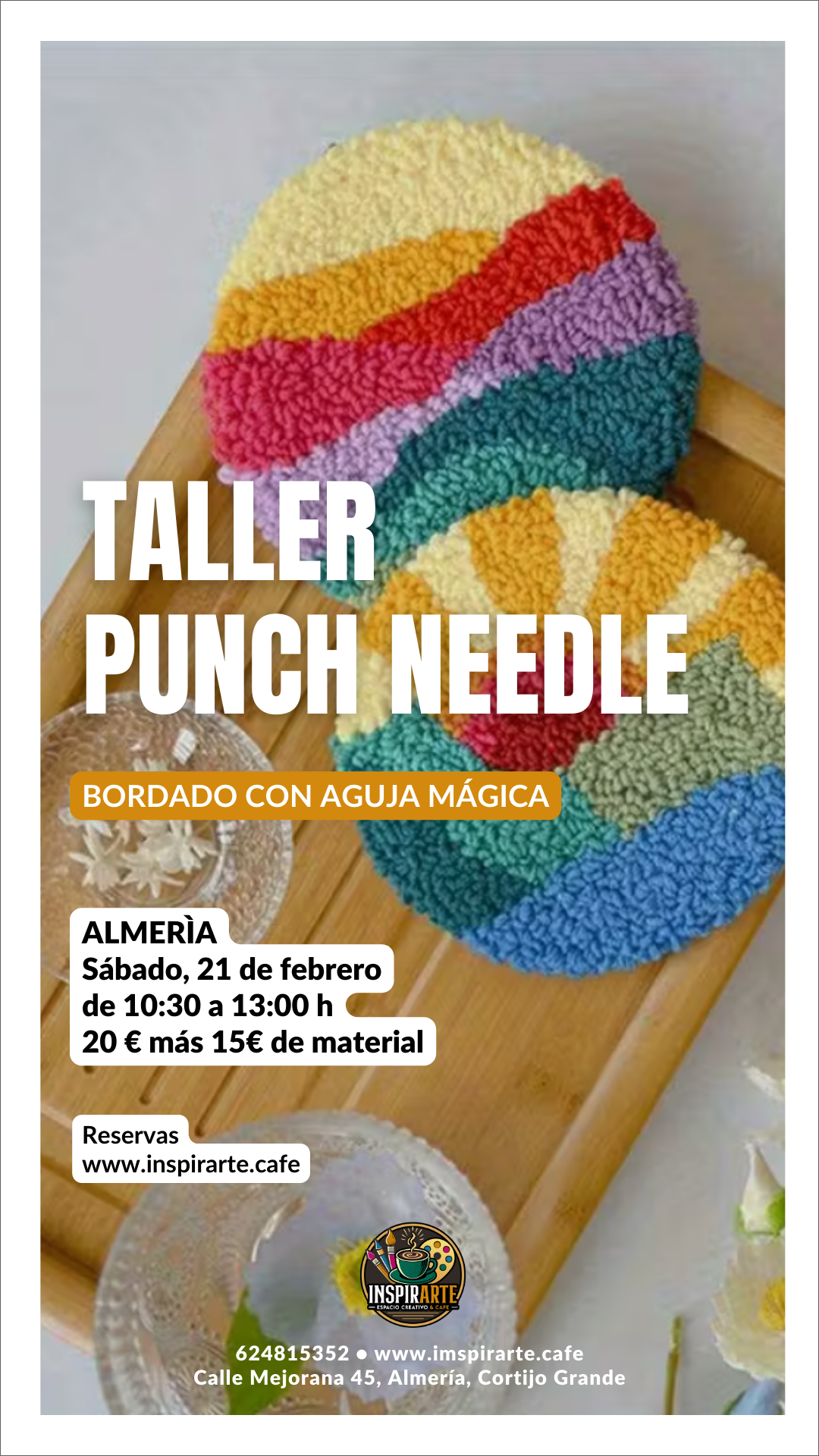 Mini taller de bordado punch needle