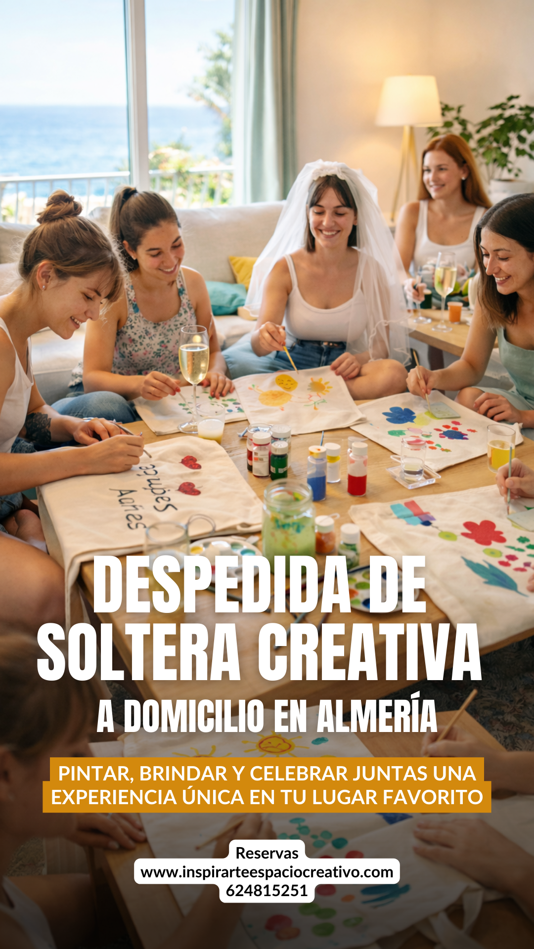 Despedida de soltera creativa a domicilio en Almería