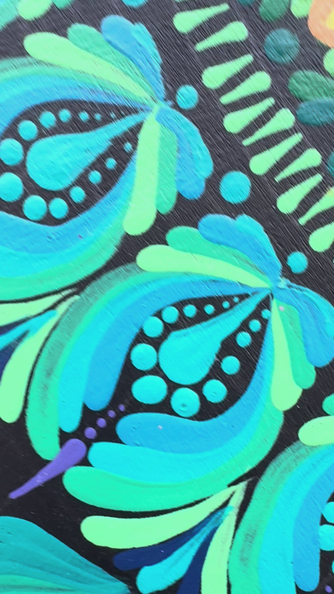 Mandala original · 60 cm · Acrílico sobre madera